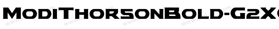 ModiThorsonBold-G2XO字体转换