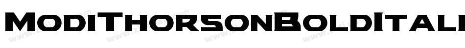 ModiThorsonBoldItalic-jz79字体转换