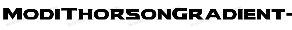 ModiThorsonGradient-5Zma字体转换