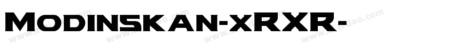 Modinskan-xRXR字体转换
