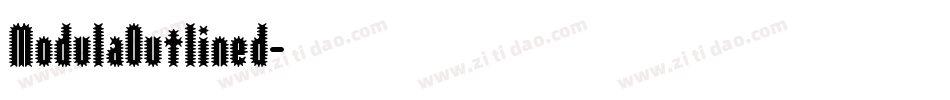 ModulaOutlined字体转换