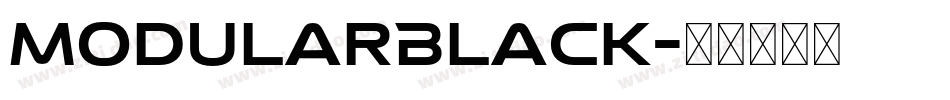 ModularBlack字体转换