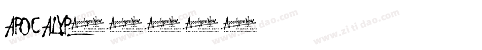 APOCALYP字体转换