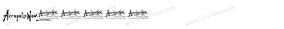 AcropolisNow字体转换