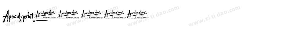 Apocalypshit字体转换