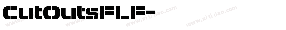 CutOutsFLF字体转换
