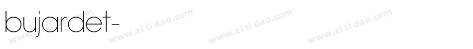 bujardet字体转换