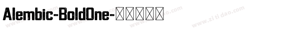 Alembic-BoldOne字体转换 Alembic-BoldOne字体转换