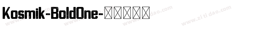 Kosmik-BoldOne字体转换