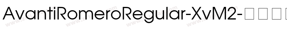AvantiRomeroRegular-XvM2字体转换
