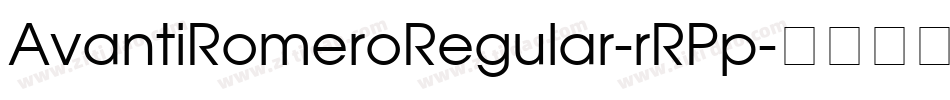 AvantiRomeroRegular-rRPp字体转换