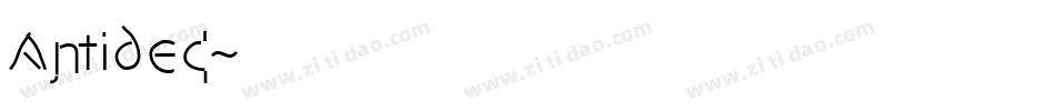 Antidec字体转换