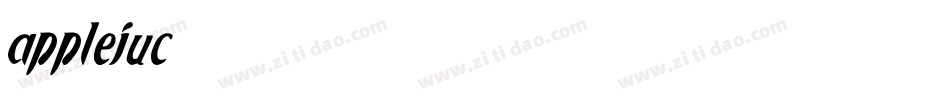applejuc字体转换