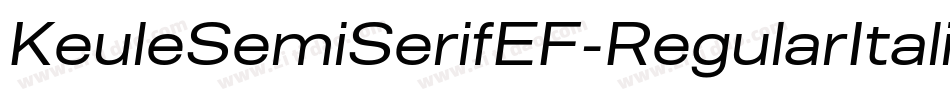 KeuleSemiSerifEF-RegularItalic字体转换