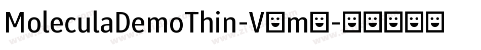 MoleculaDemoThin-V3m6字体转换