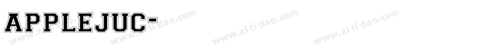 applejuc字体转换