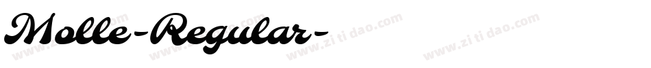 Molle-Regular字体转换