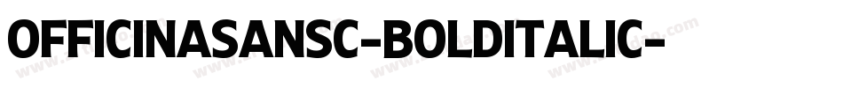 OfficinaSansC-BoldItalic字体转换