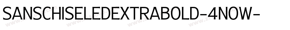 SanschiseledExtrabold-4nOW字体转换