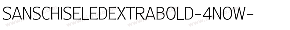 SanschiseledExtrabold-4nOW字体转换