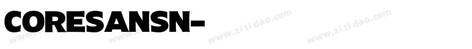 coresansn字体转换