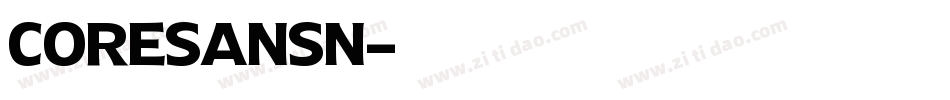 coresansn字体转换