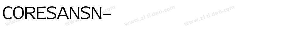 coresansn字体转换