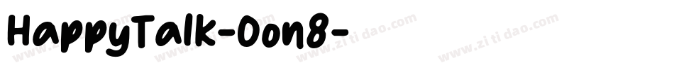 HappyTalk-Oon8字体转换