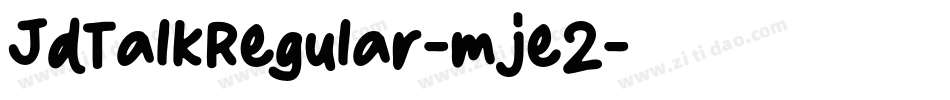 JdTalkRegular-mje2字体转换
