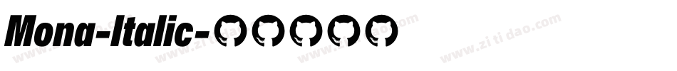Mona-Italic字体转换