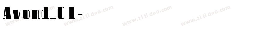 Avond_01字体转换