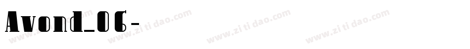 Avond_06字体转换
