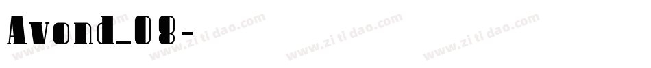 Avond_08字体转换