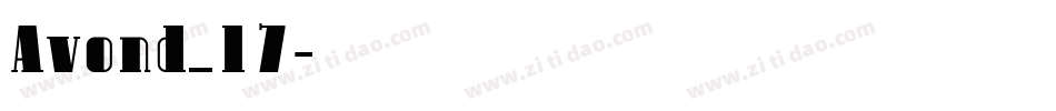 Avond_17字体转换