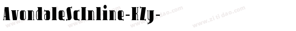 AvondaleScInline-KZy字体转换