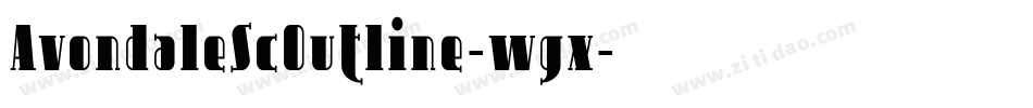 AvondaleScOutline-wgx字体转换