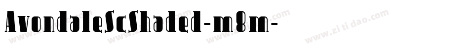 AvondaleScShaded-m8m字体转换