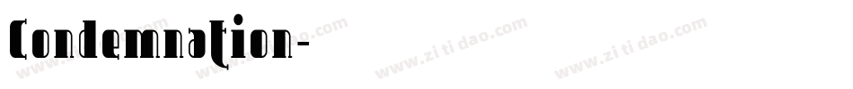 Condemnation字体转换