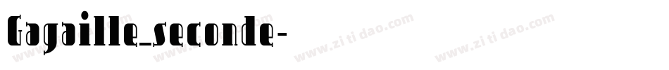 Gagaille_seconde字体转换