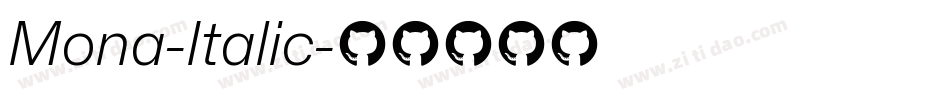 Mona-Italic字体转换