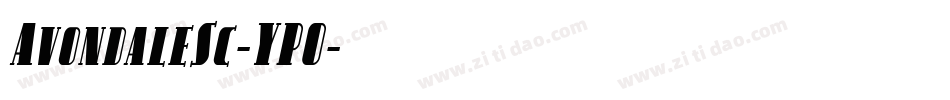 AvondaleSc-YPO字体转换