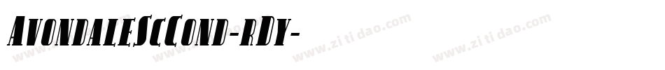 AvondaleScCond-rDy字体转换