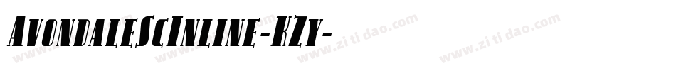 AvondaleScInline-KZy字体转换
