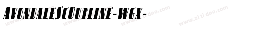 AvondaleScOutline-wgx字体转换
