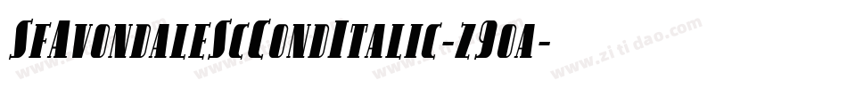 SfAvondaleScCondItalic-z9oa字体转换 SfAvondaleScCondItalic-z9oa字体转换