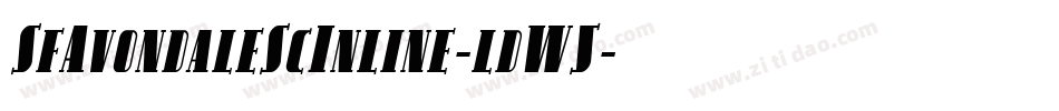 SfAvondaleScInline-ldW5字体转换