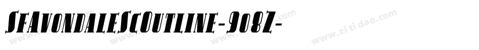 SfAvondaleScOutline-9o8Z字体转换