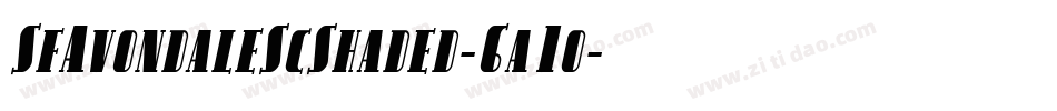 SfAvondaleScShaded-6a1o字体转换