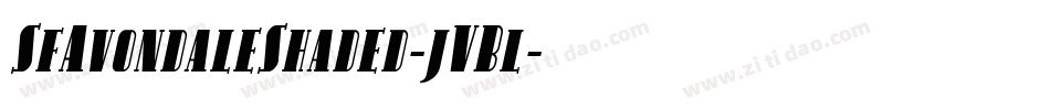 SfAvondaleShaded-jVBl字体转换