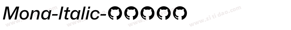 Mona-Italic字体转换